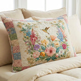 Cushion cover with a floral field design