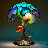 Floral Bohemian Mushroom Lamp