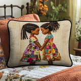 Quilted pillow cover with intertwined threads NCU0NT8043