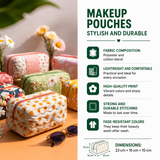 Quilted beauty case with cactus garden