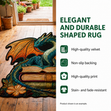 Custom Area Rug in the Shape of a Pacific Turtle