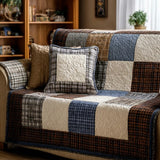 Quilted sofa cover with country paw