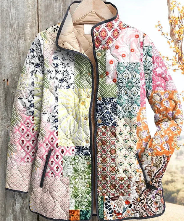 Dita – Quilted Jacket with Patchwork Pattern