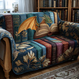 Quilted sofa cover with legendary dragon