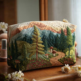 Quilted Makeup Bag Eternal Forest