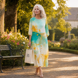 Mireille - Chic and Comfortable Long Fluid Dress