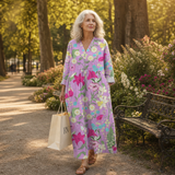 Élise - Flattering Printed Summer Dress