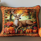 Quilted cushion cover with woodland animals NCU0NT8854