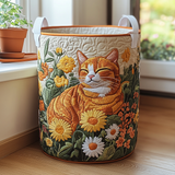 Forest Cat | Handcrafted Laundry Basket