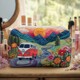 Free Spirit Horizons Quilted Make-up Bag