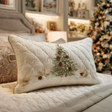 Padded Cushion Cover - Snow Wrapped Refuge