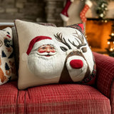 Frost Night Quilted Cushion Cover