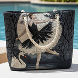 Handmade Beach Bag of Elegant Ballerina