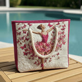 Handmade Beach Bag with Ballerina Design
