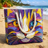 Catitude - Handmade Beach Bag