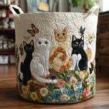 Garden Cats | Handmade Laundry Basket