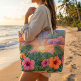 Handmade Tropical Dawn Beach Bag