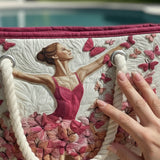 Handmade Beach Bag with Ballerina Design