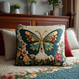 Quilted Pillow Cover with Golden Garden NCU0TV179