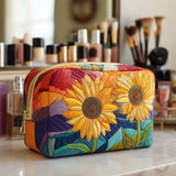 Padded Make-up Bag Golden Bloom