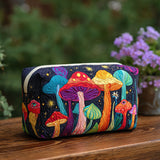 Groovy Shroom Quilted Make-up Bag