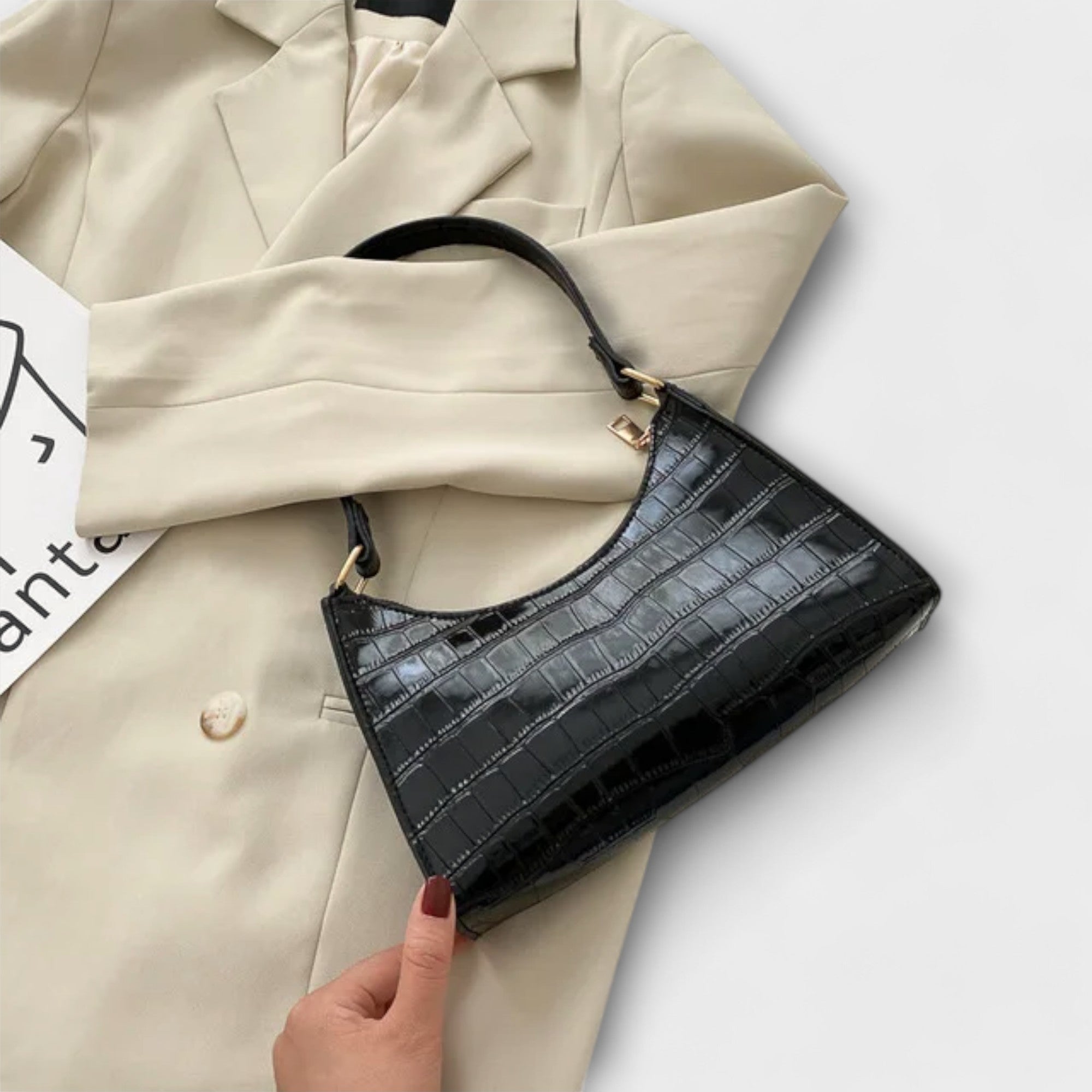 Marguerite | Shiny Leather Bag