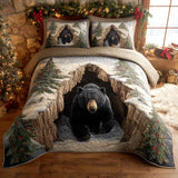 3-Piece Bedding Set with Quilting - Holiday Retreat