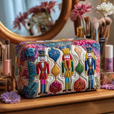 Padded Makeup Bag Holiday Guard