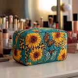 Joyful Petals Padded Makeup Bag