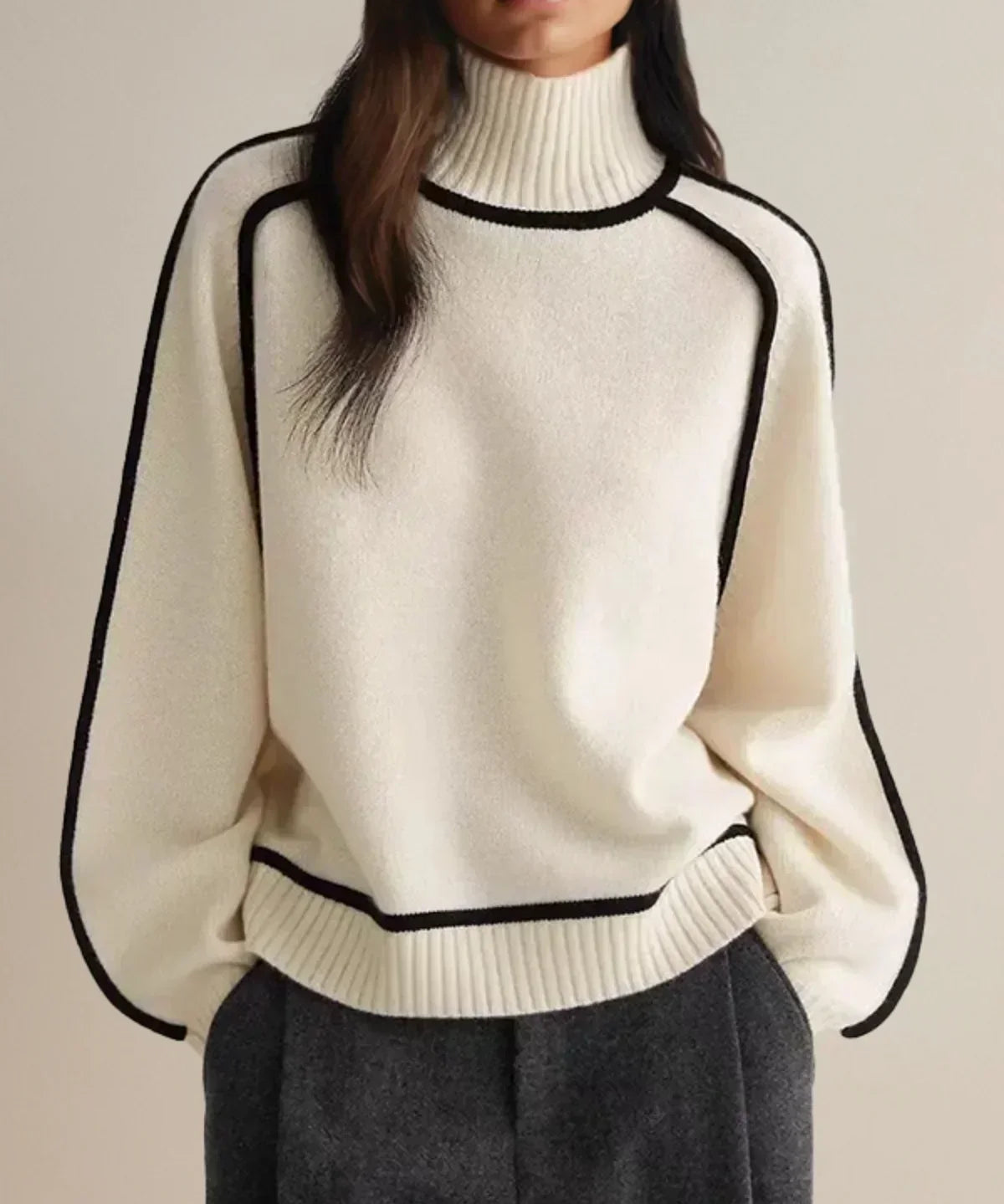 Sandrine | Elegant Roll Neck Jumper