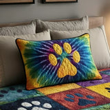 Padded Cushion Cover - Love Paw Print Design