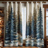 Quilted Curtains Morning Forest