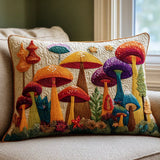 Mushroom Garden Design Cushion Cover (with cushion included)