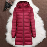 HELSA LONG TRANSITIONAL PADDED JACKET | DARK RED