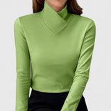 Clémence | Clear | Elegant Fitted Turtleneck