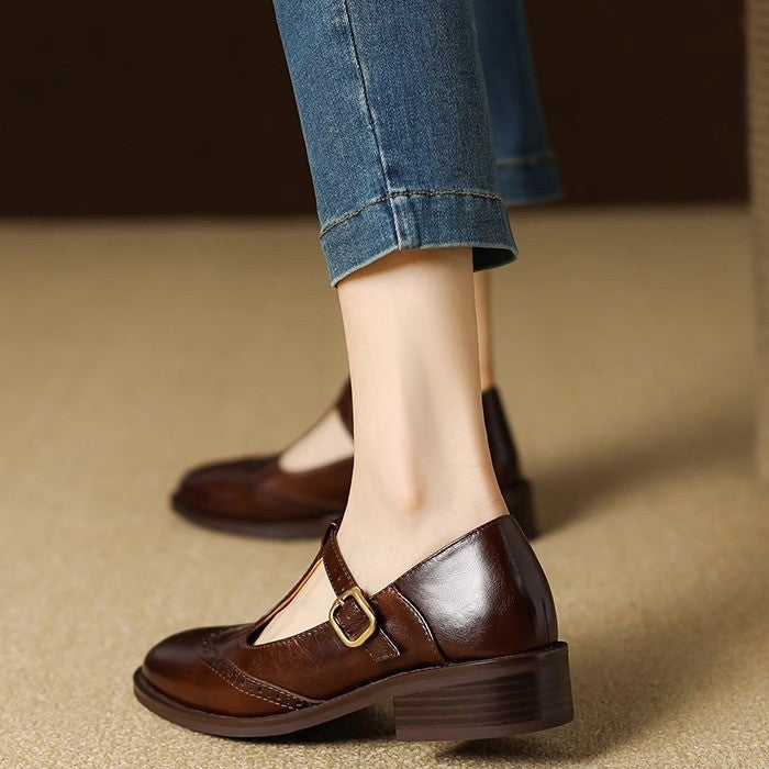 Claire | Mary Jane T Bar Shoes