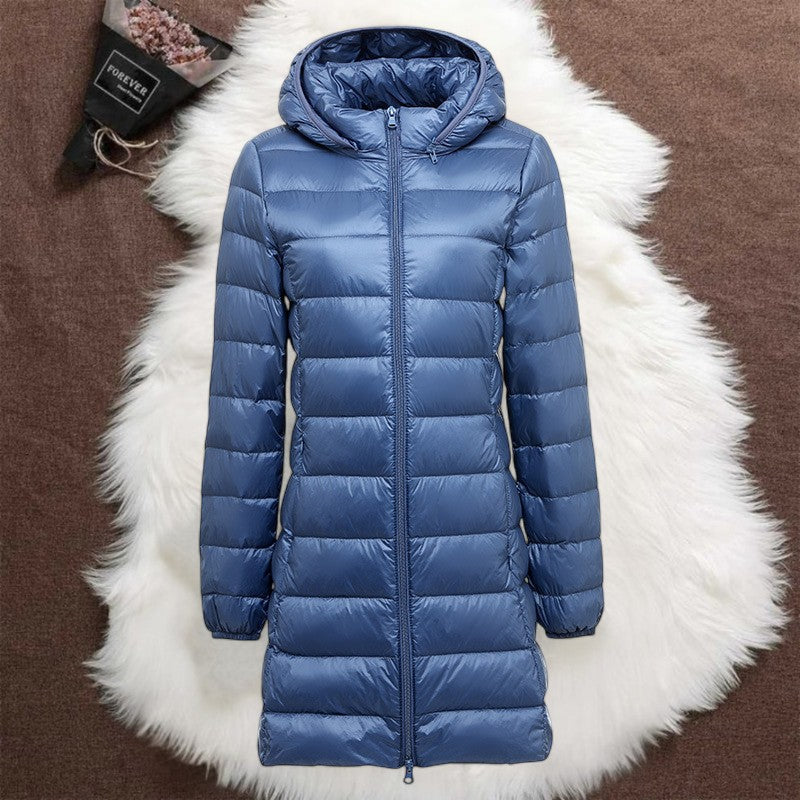 HELSA LONG TRANSITIONAL PADDED JACKET | INDIGO