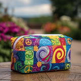 Padded Makeup Bag Peace Vibe