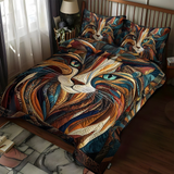 3-Piece Quilted Bed Set - With Soft Purring Sound