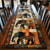 Quilted Table Runner - Elephant Parade
