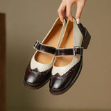 Marie | Leather Mary Janes