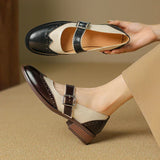 Marie | Leather Mary Janes