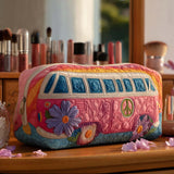 Quilted Makeup Bag for Serene Travels