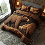 3-Piece Forest Animal Design Duvet Set