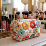 Padded Makeup Bag Shimmering Petals