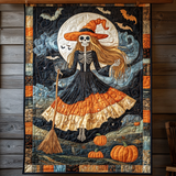 Quilted Blanket with Spectral Cat