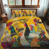 3-Piece Bed Set with Quilting - Morning Roaster