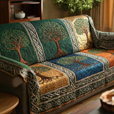 Quilted Sofa Cover with Tree of Life