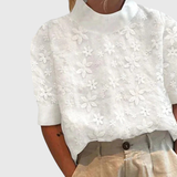 Amélie | Elegant Blouse with High Neck