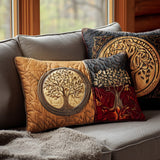 Quilted cushion cover with whispering trees NCU0PT9106